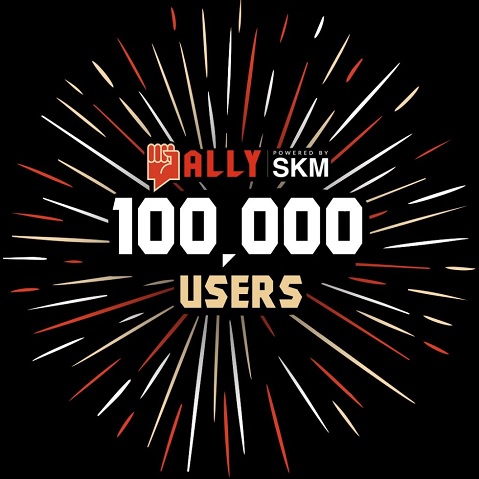 Ally, Powered by Skrumble Network, Announces 100K Users